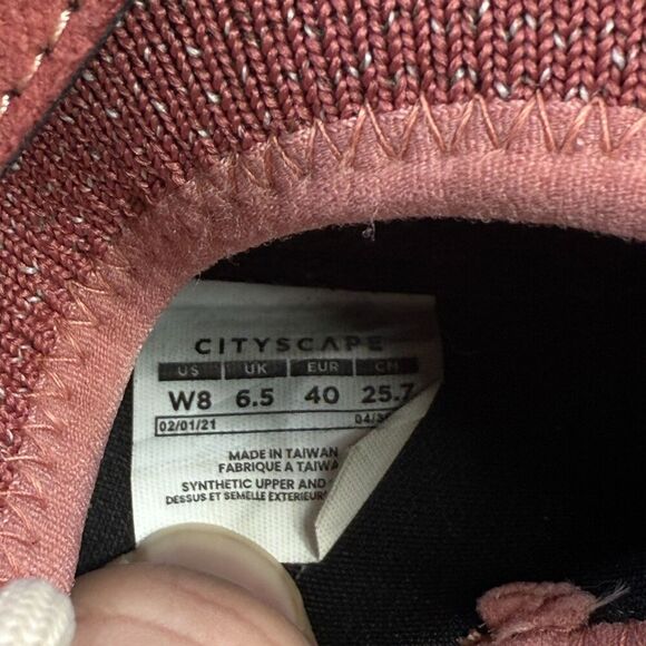 Vessi Cityscape Womens Shoes Size‎ 8 Pink & White Waterproof Comfort Sneakers - Picture 9 of 9